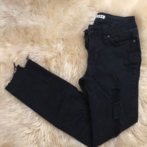 Encore distressed black jeans